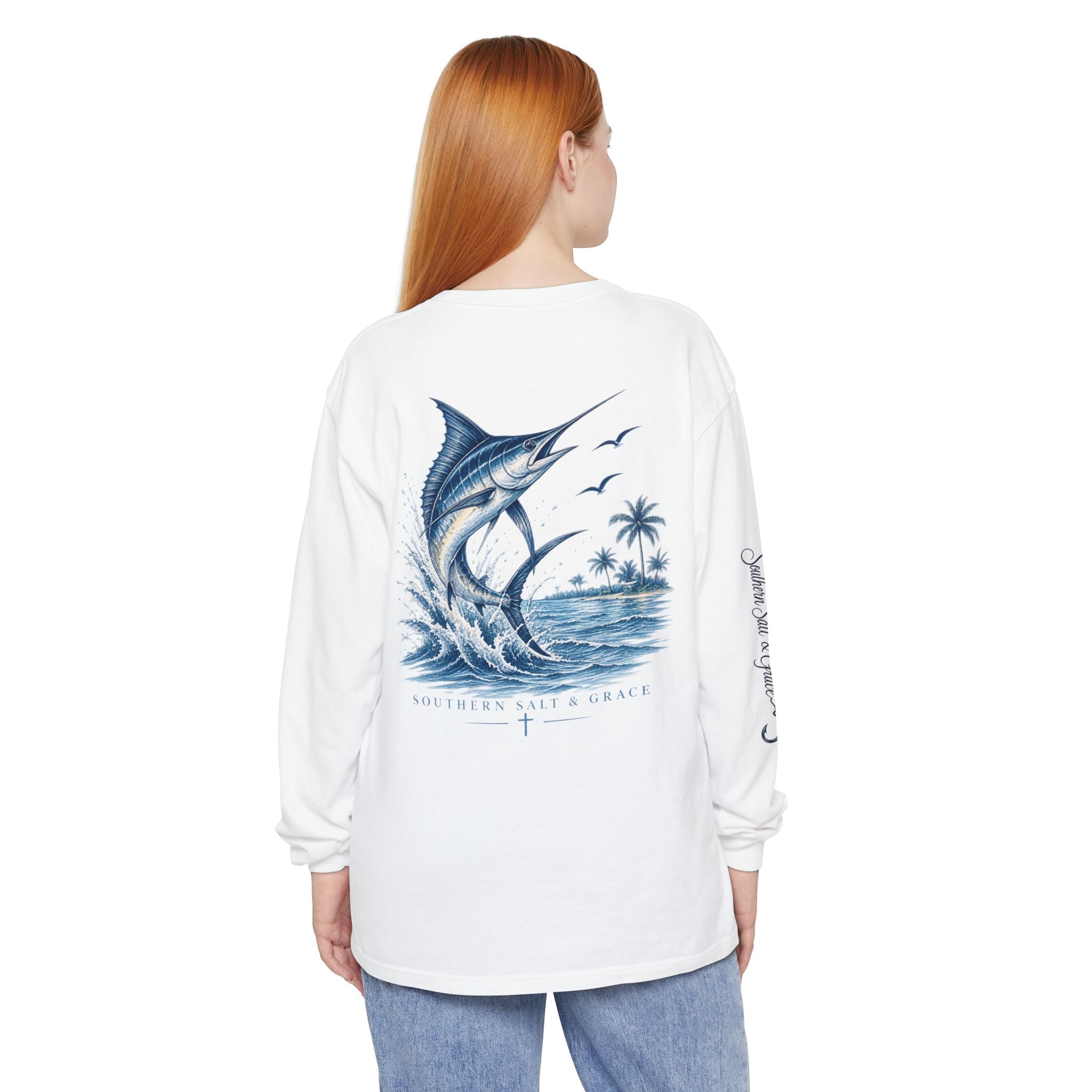 Unisex Garment-dyed Long Sleeve T-Shirt