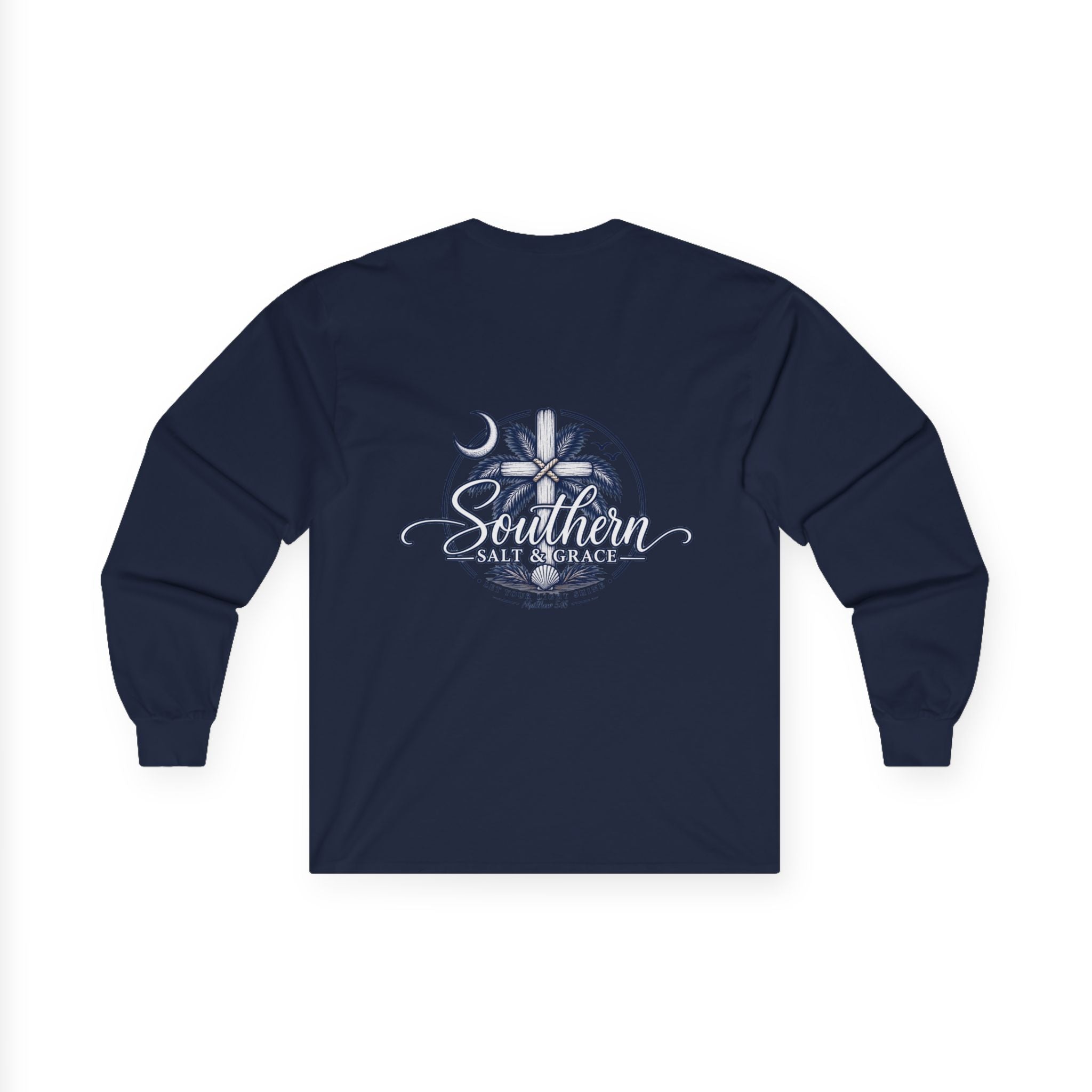 'Destiny' Nautical Compass Long Sleeve Tee — Coastal Christian Graphic
