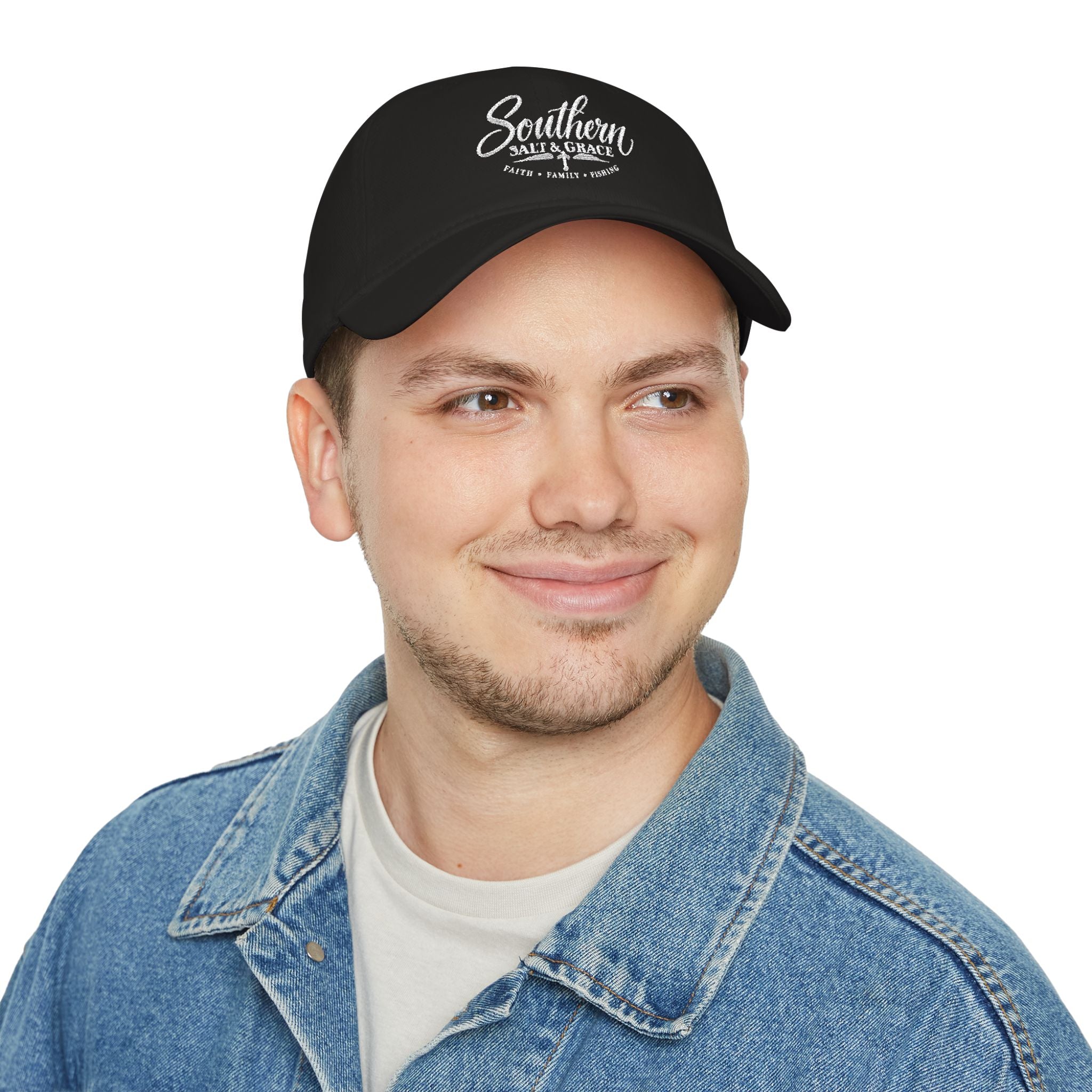 Southern Salt & Grace Low Profile Cap — Vintage Script Dad Hat