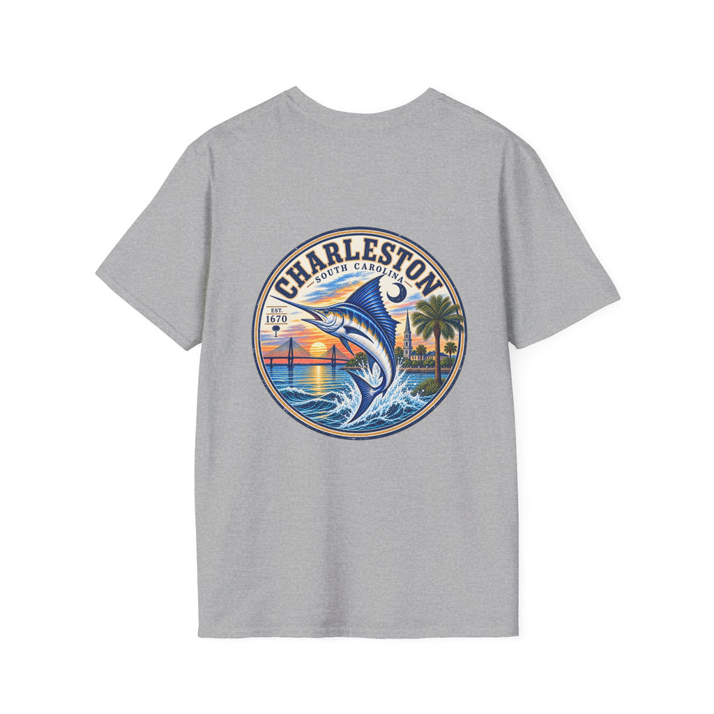 Marlin Coastal T-Shirt — Charleston Beach Vibes