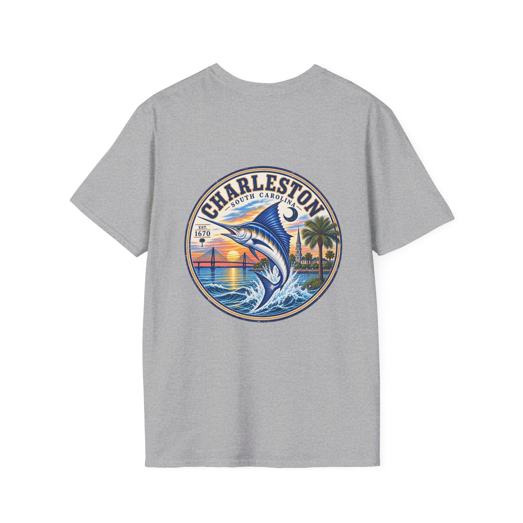 Marlin Coastal T-Shirt — Charleston Beach Vibes