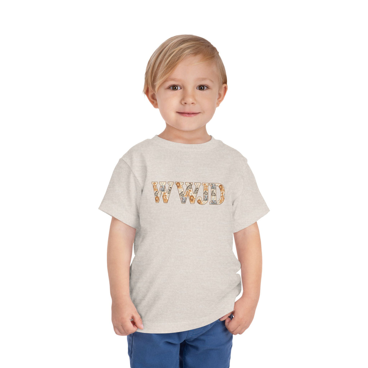 Toddler Short Sleeve Tee WWJD Noah’s Ark