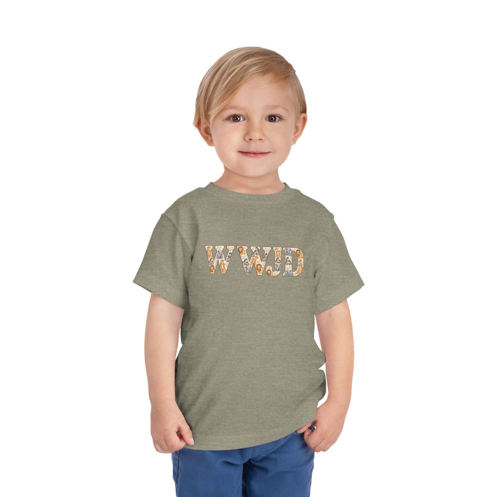 Toddler Short Sleeve Tee WWJD Noah’s Ark