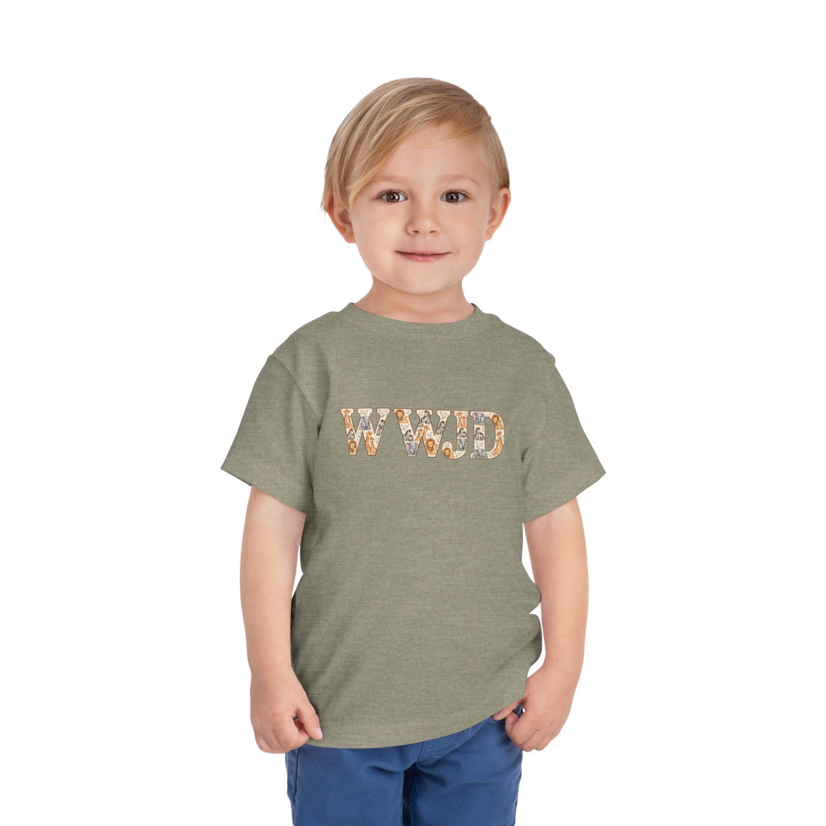 Toddler Short Sleeve Tee WWJD Noah’s Ark
