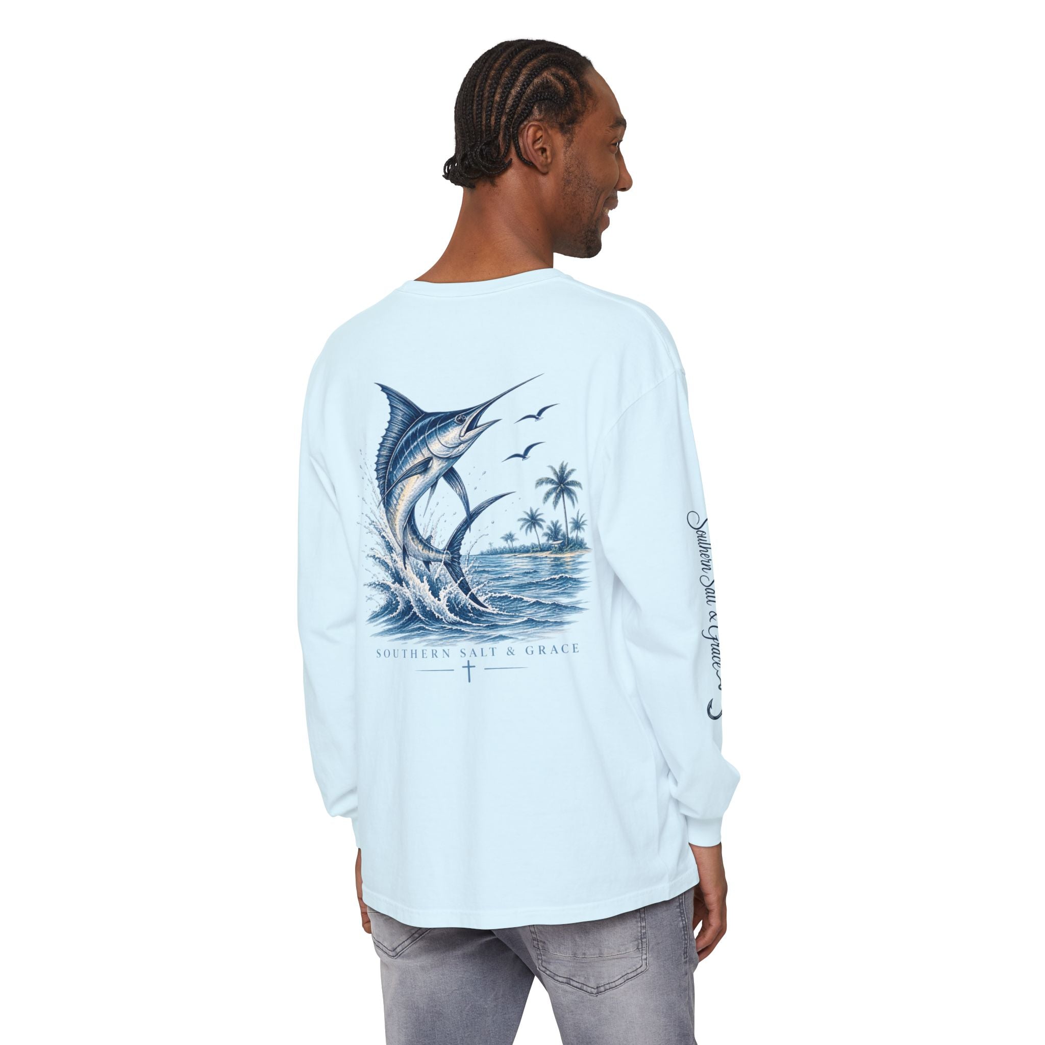 Unisex Garment-dyed Long Sleeve T-Shirt