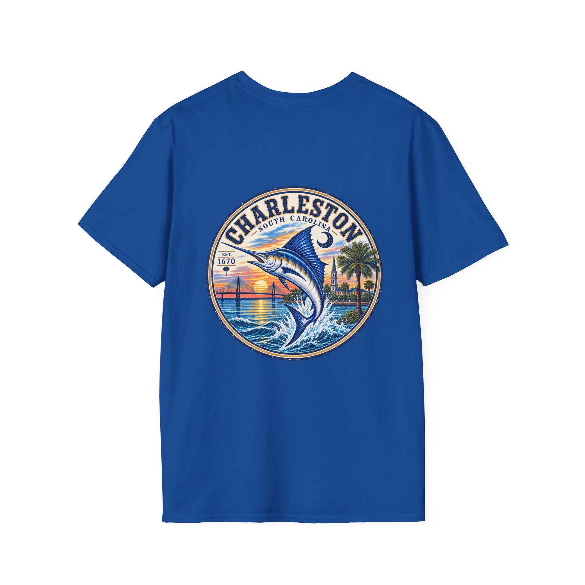 Marlin Coastal T-Shirt — Charleston Beach Vibes
