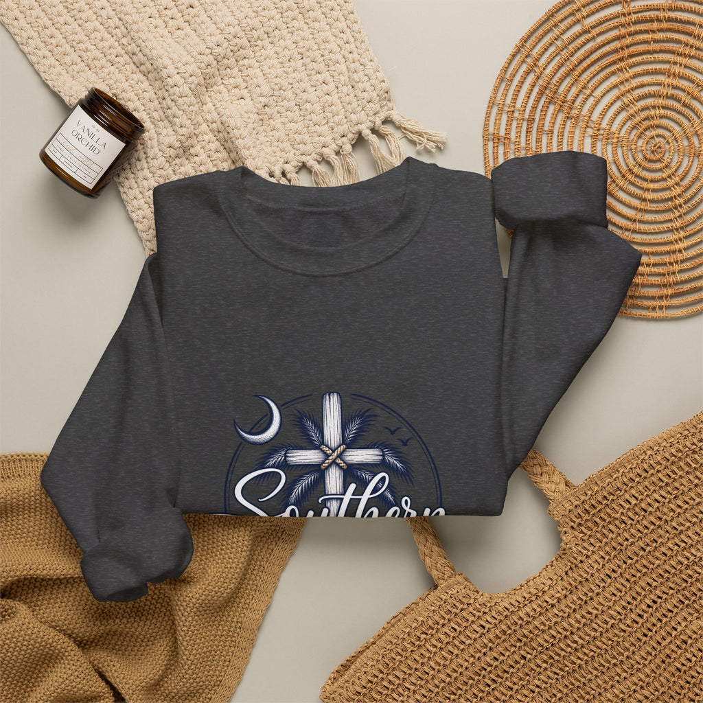 Southern Salt & Breeze Crewneck Sweatshirt — Coastal Palm Beach Vibes