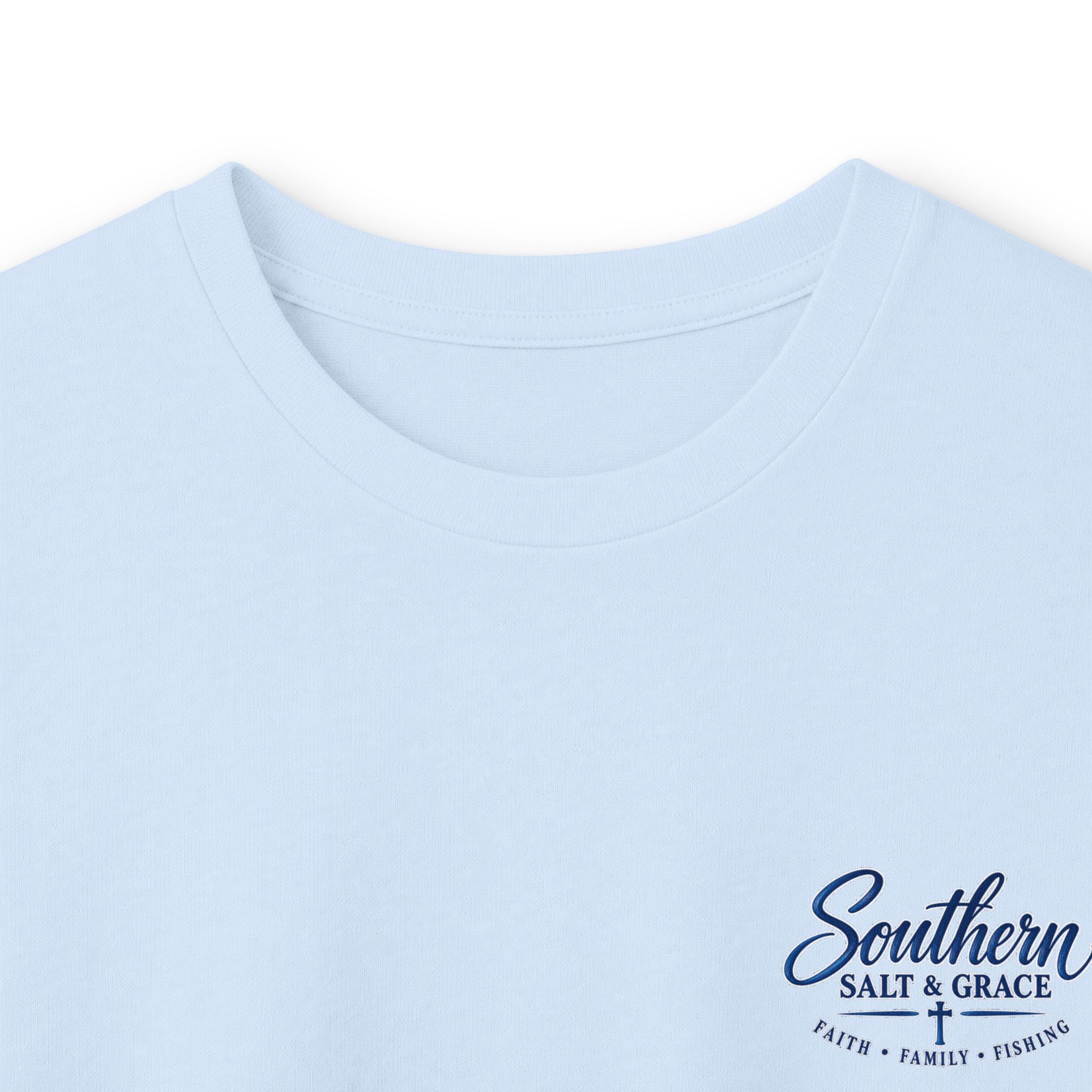 Long Sleeve Tee - "Southern Salt & Grace" Beach Palmetto Design