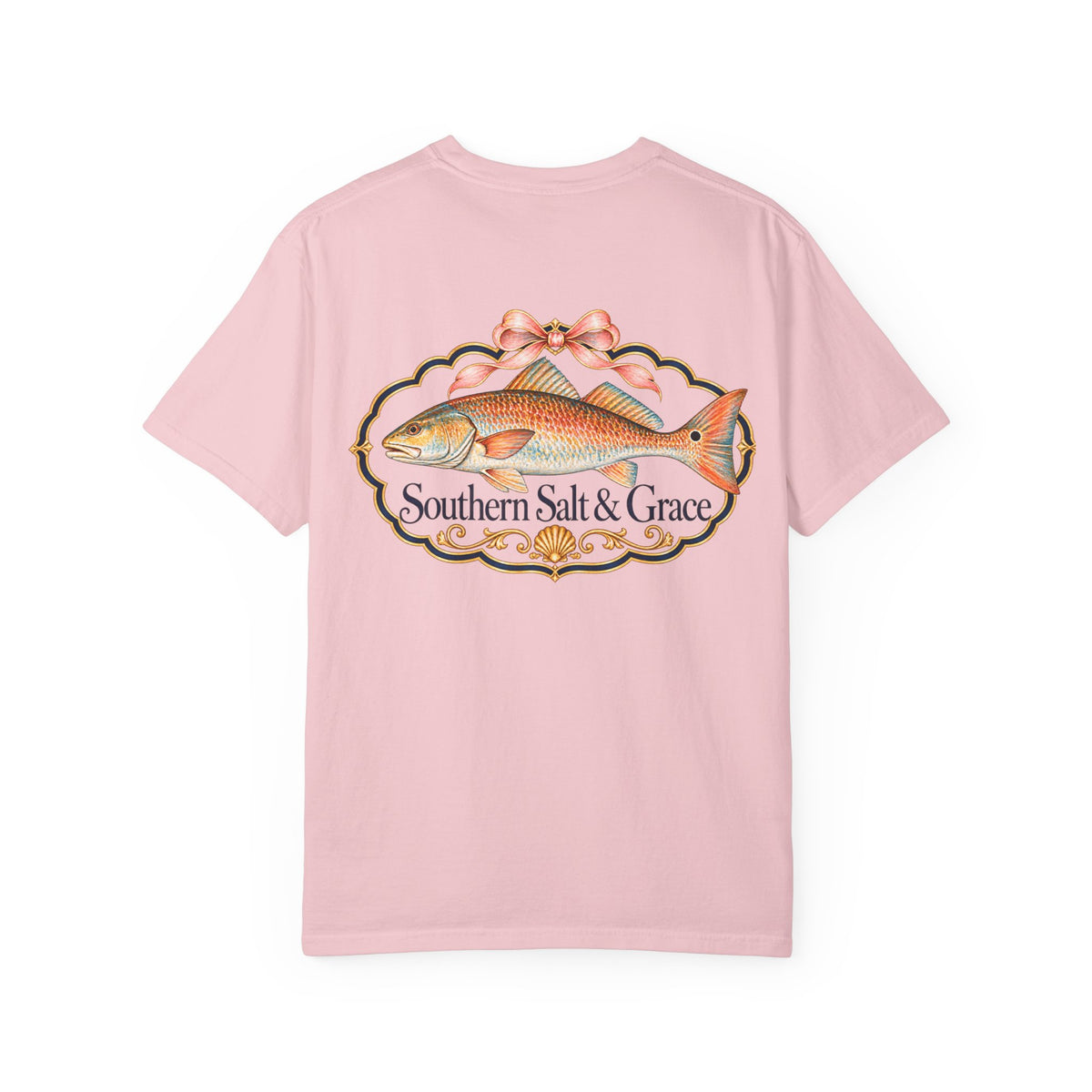Southern Salt & Grace T-Shirt — Coastal Redfish Graphic Tee