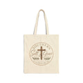 Southern Salt & Grace Canvas Tote — Christian Cross Farmhouse Grocery Bag