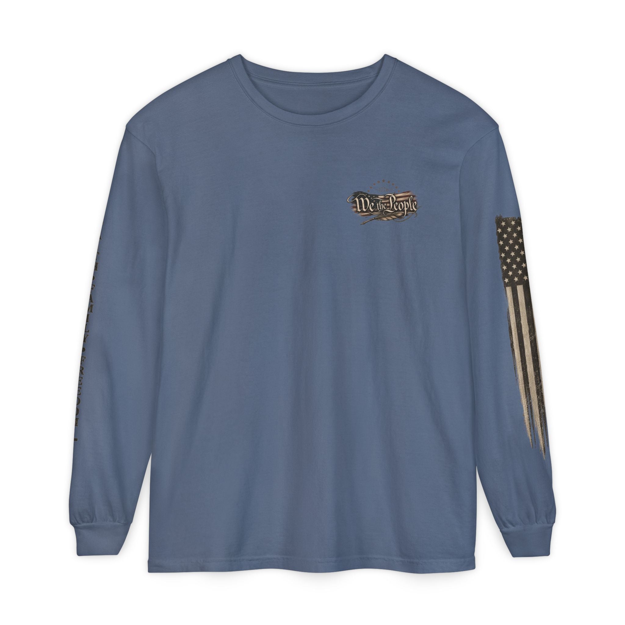 Southern Salt & Grace Flag Long Sleeve Tee