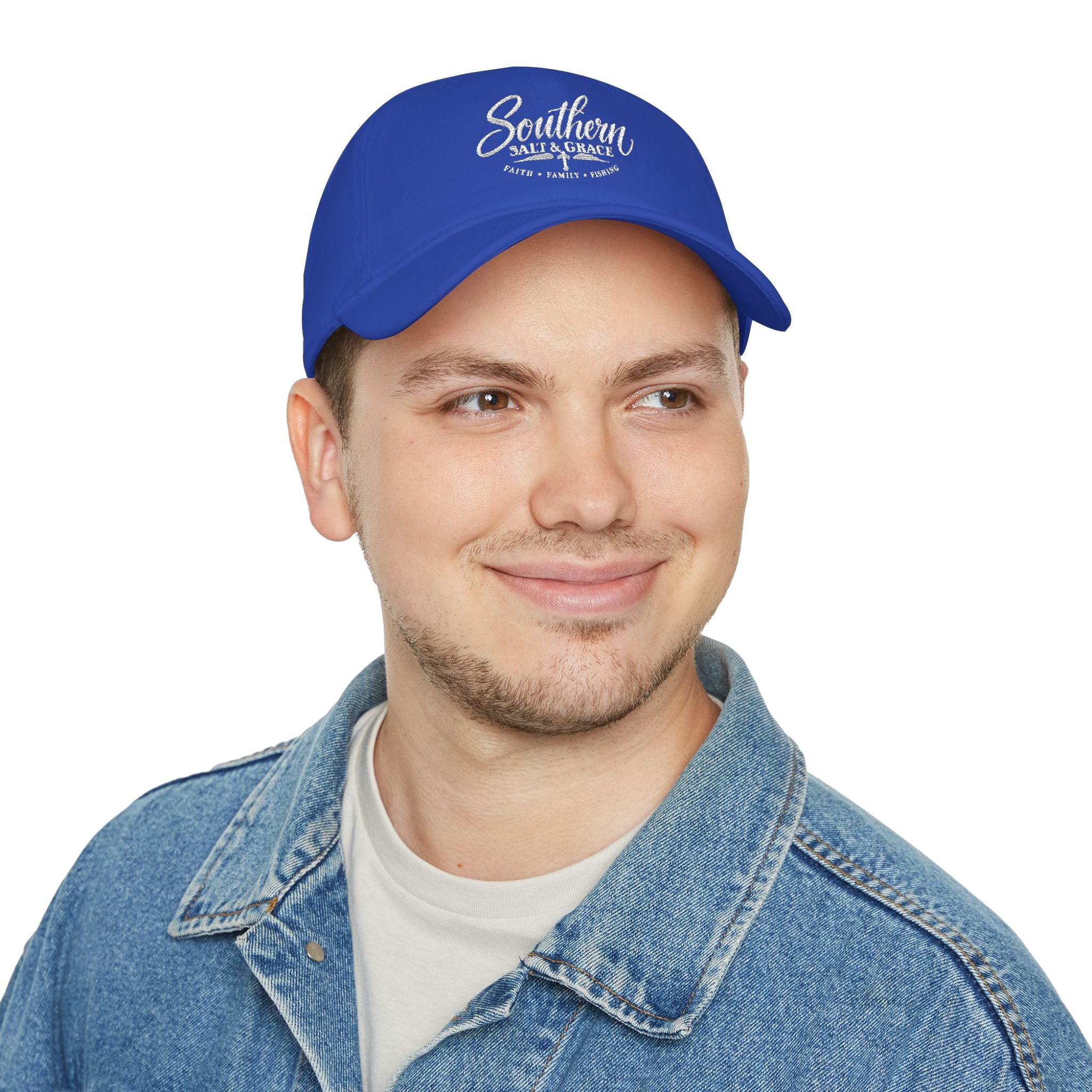 Southern Salt & Grace Low Profile Cap — Vintage Script Dad Hat