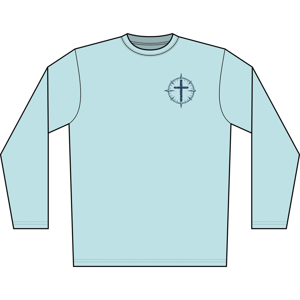 Sunset Boat Long Sleeve Performace Shirt