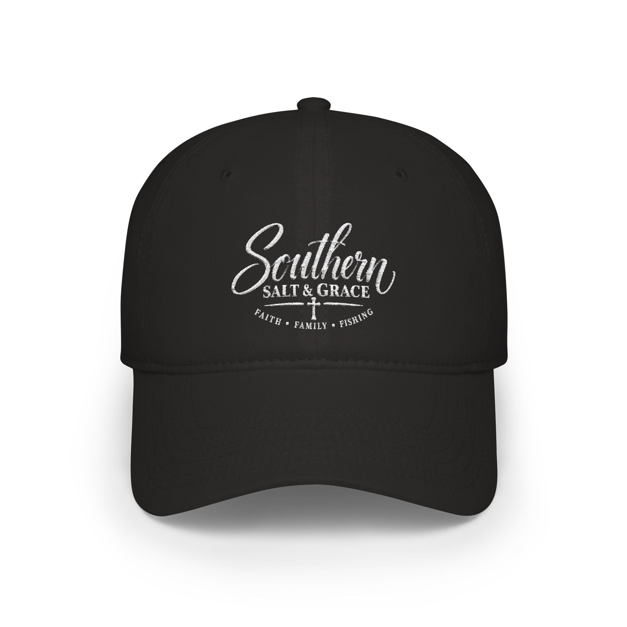 Southern Salt & Grace Low Profile Cap — Vintage Script Dad Hat