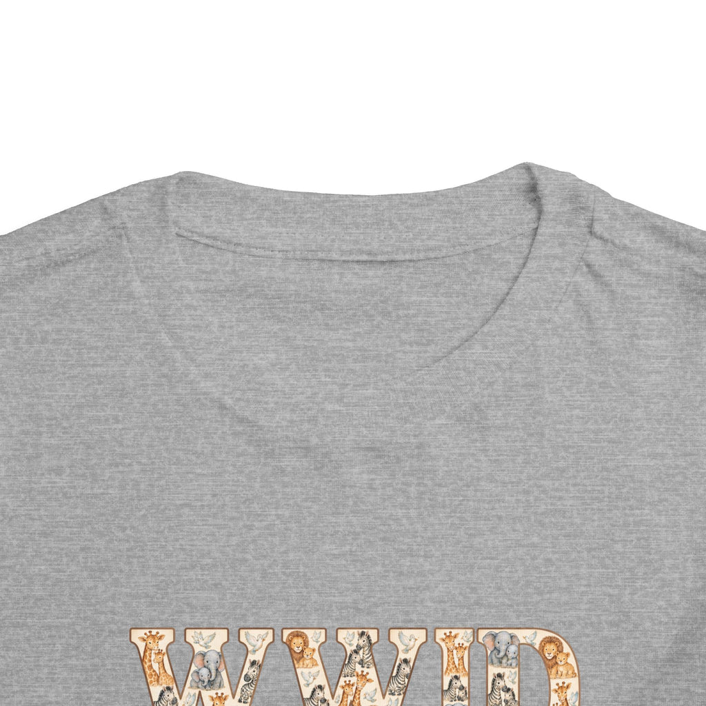 Toddler Short Sleeve Tee WWJD Noah’s Ark