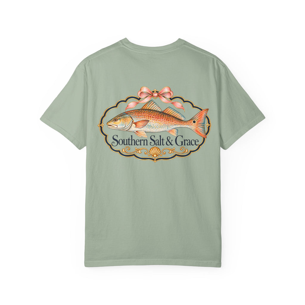 Southern Salt & Grace T-Shirt — Coastal Redfish Graphic Tee
