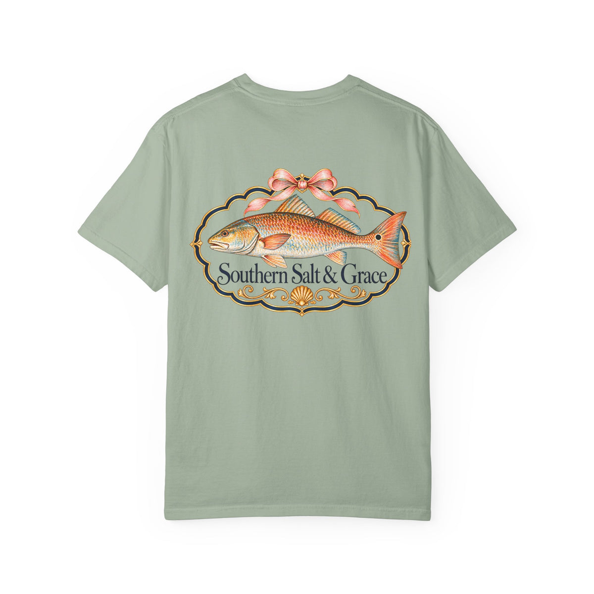 Southern Salt & Grace T-Shirt — Coastal Redfish Graphic Tee