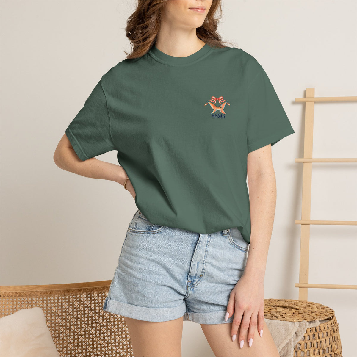 Southern Salt & Grace T-Shirt — Coastal Redfish Graphic Tee