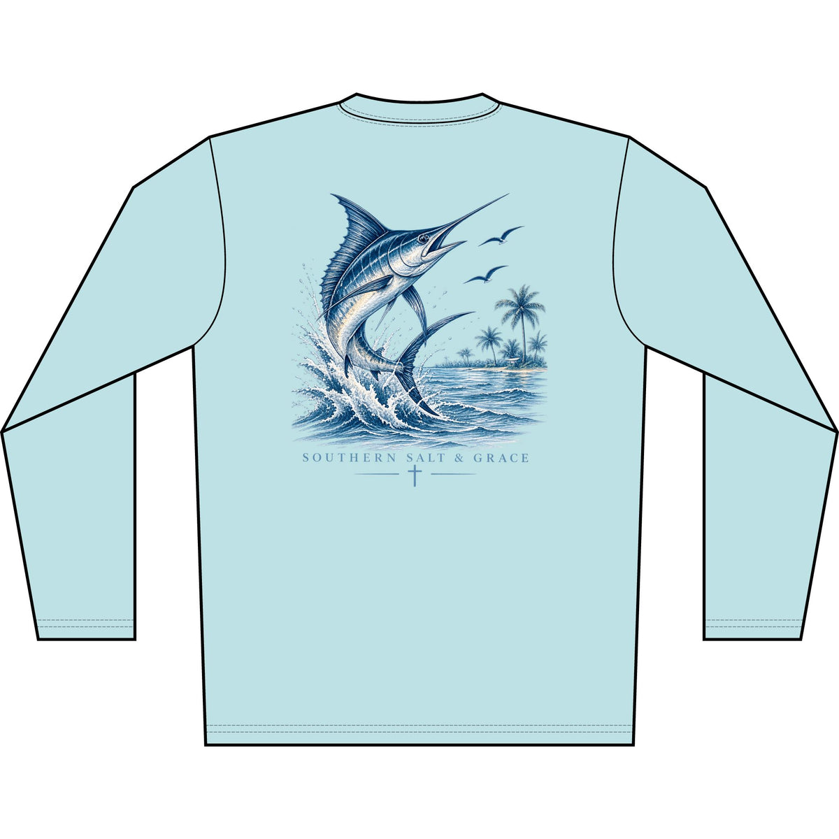 Marlin Dri- Fit Wave Long Sleeve Shirt
