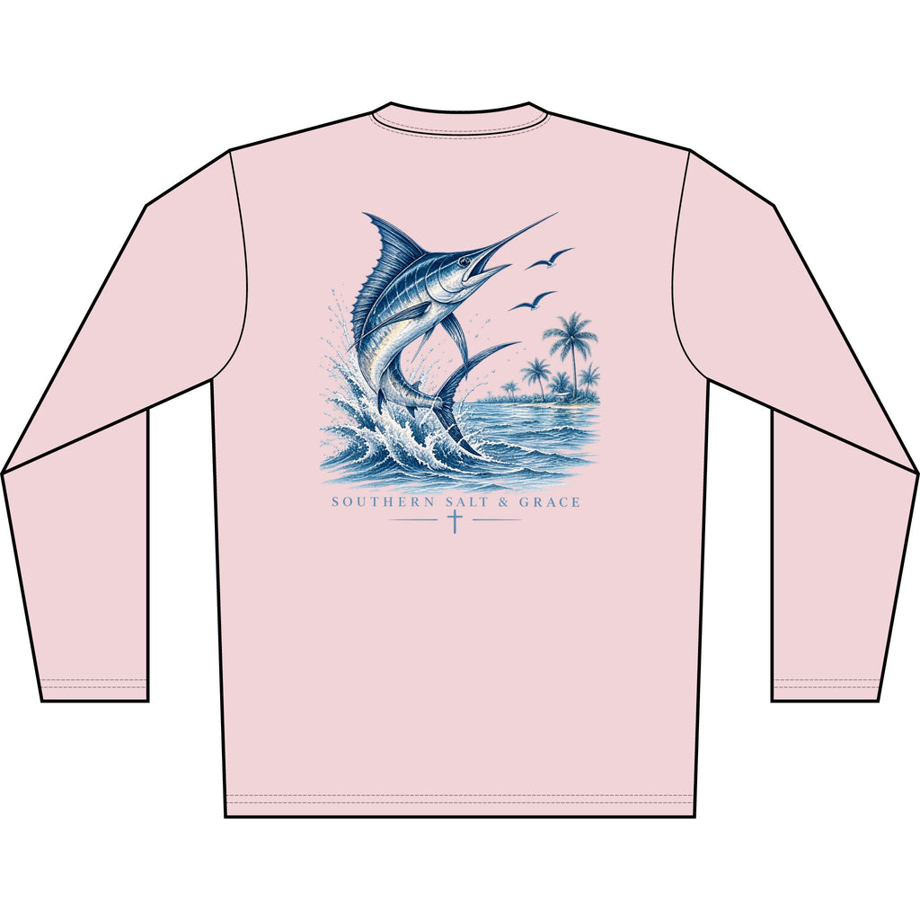 Marlin Dri- Fit Wave Long Sleeve Shirt