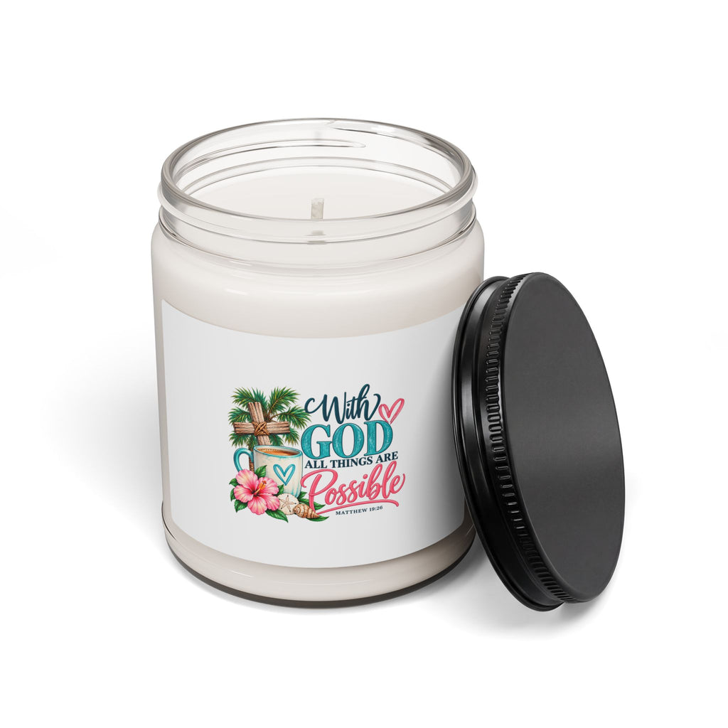 With God All Things Are Possible — 9oz Scented Soy Candle