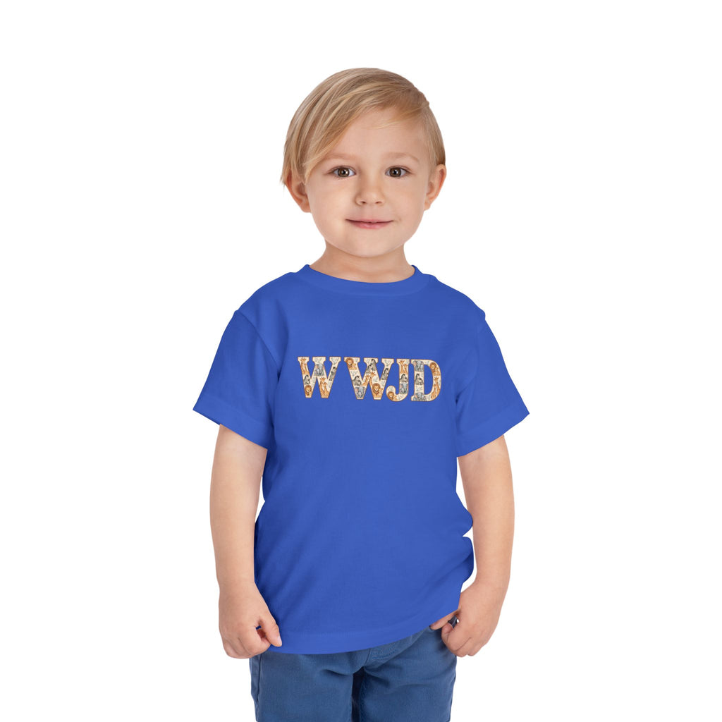 Toddler Short Sleeve Tee WWJD Noah’s Ark