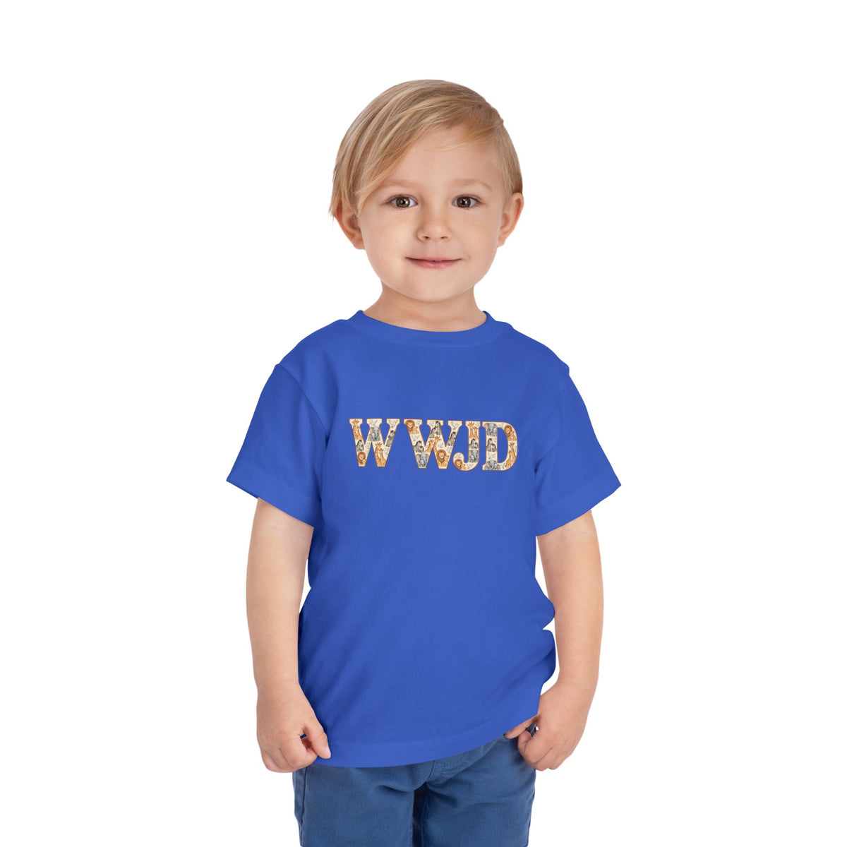 Toddler Short Sleeve Tee WWJD Noah’s Ark