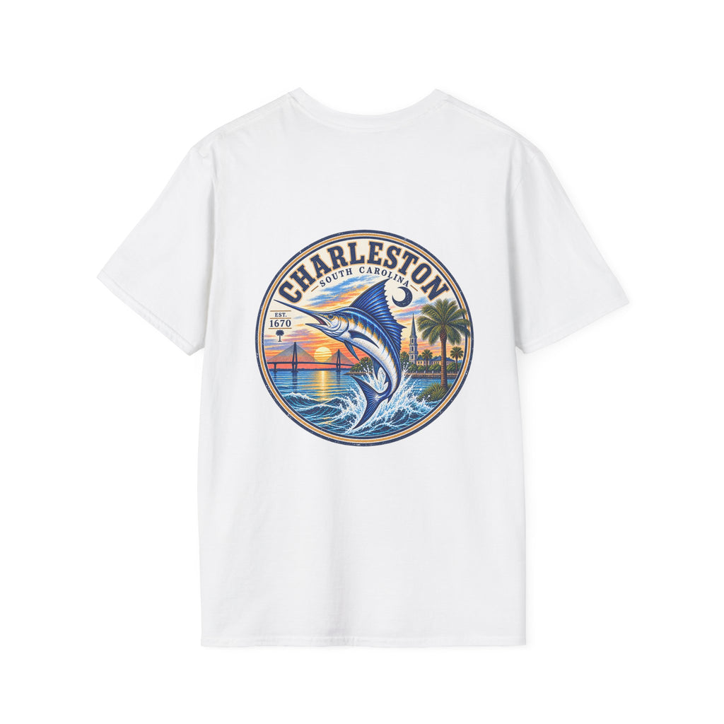 Marlin Coastal T-Shirt — Charleston Beach Vibes