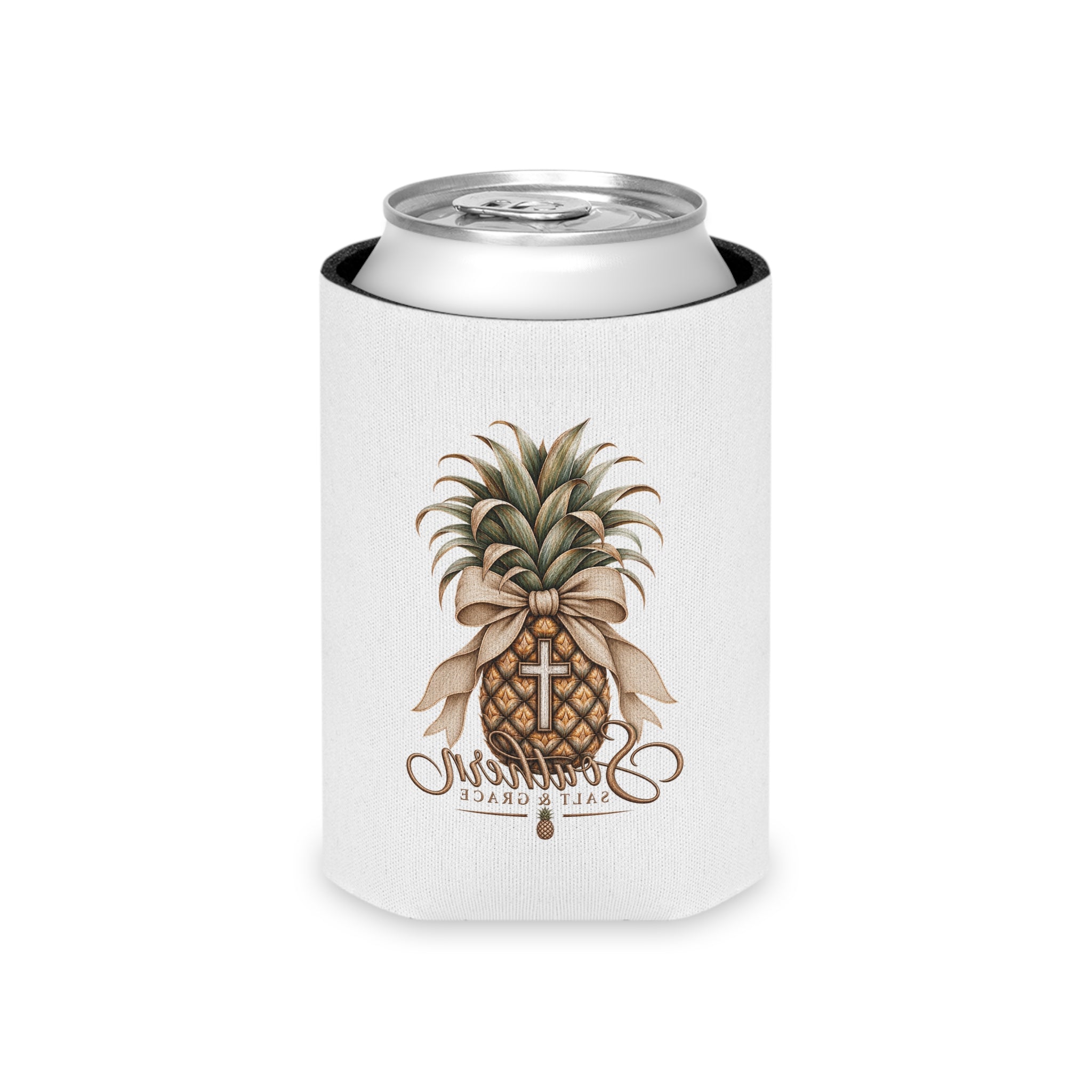Pineapple Cross Can Cooler – Southern Salt & Grace Tropical Drink Koozie
