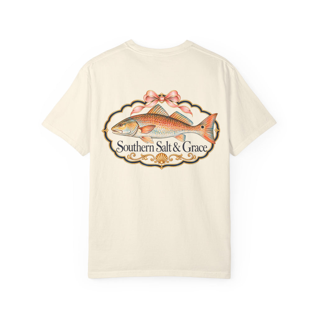 Southern Salt & Grace T-Shirt — Coastal Redfish Graphic Tee