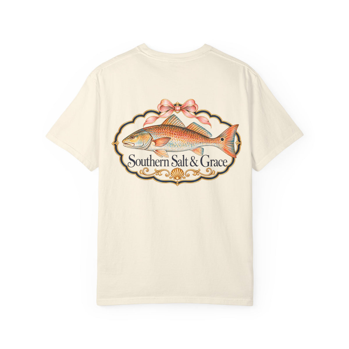 Southern Salt & Grace T-Shirt — Coastal Redfish Graphic Tee