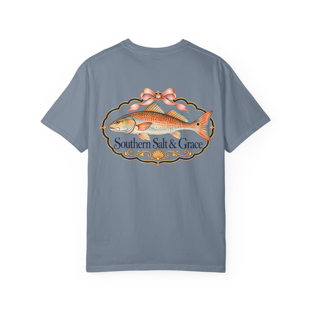 Southern Salt & Grace T-Shirt — Coastal Redfish Graphic Tee