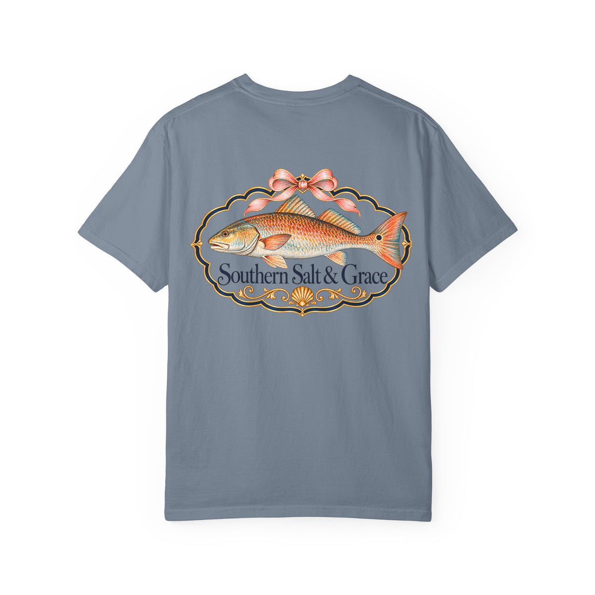 Southern Salt & Grace T-Shirt — Coastal Redfish Graphic Tee