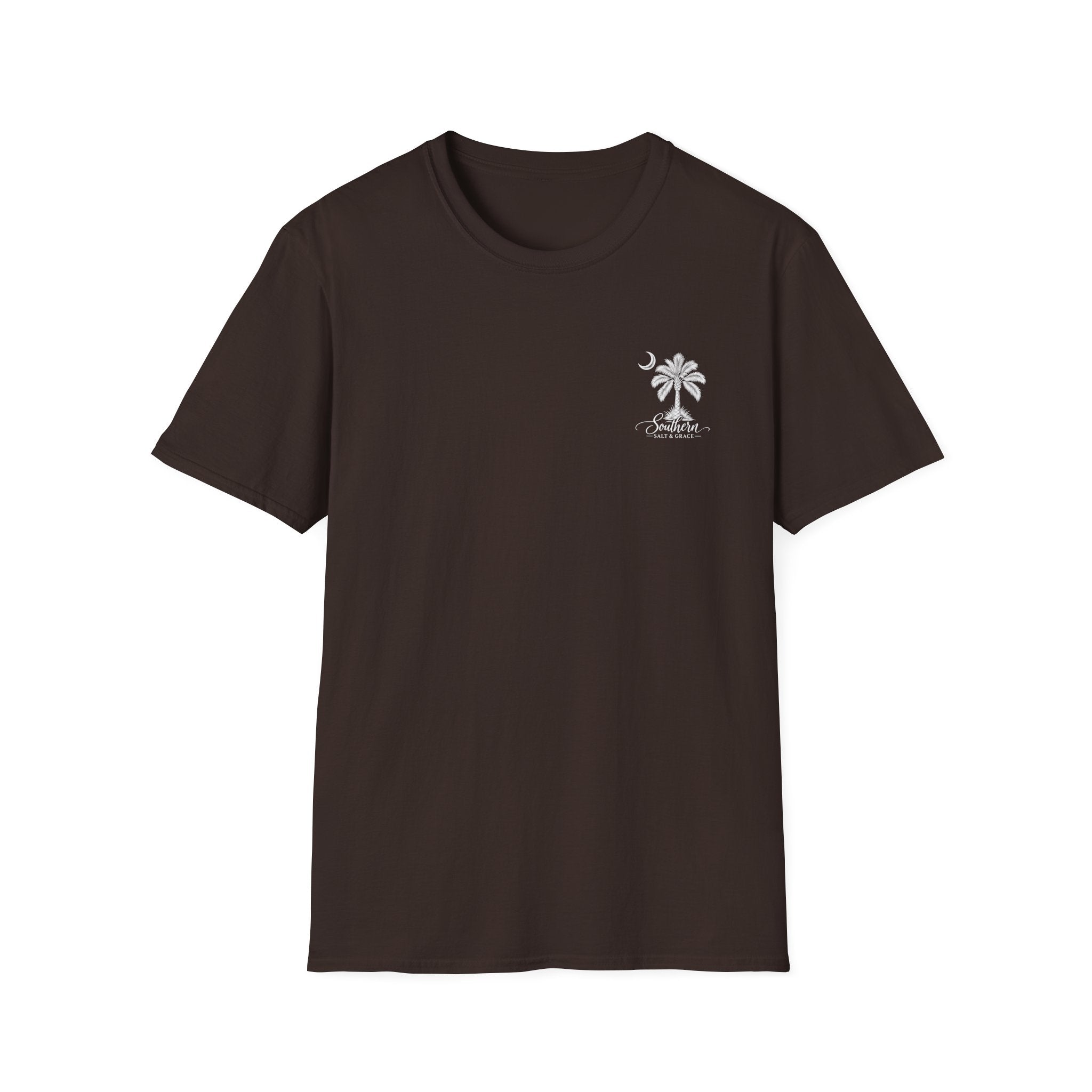 Moon & Palmetto Pocket Tee — South Carolina Palm Tree T-Shirt