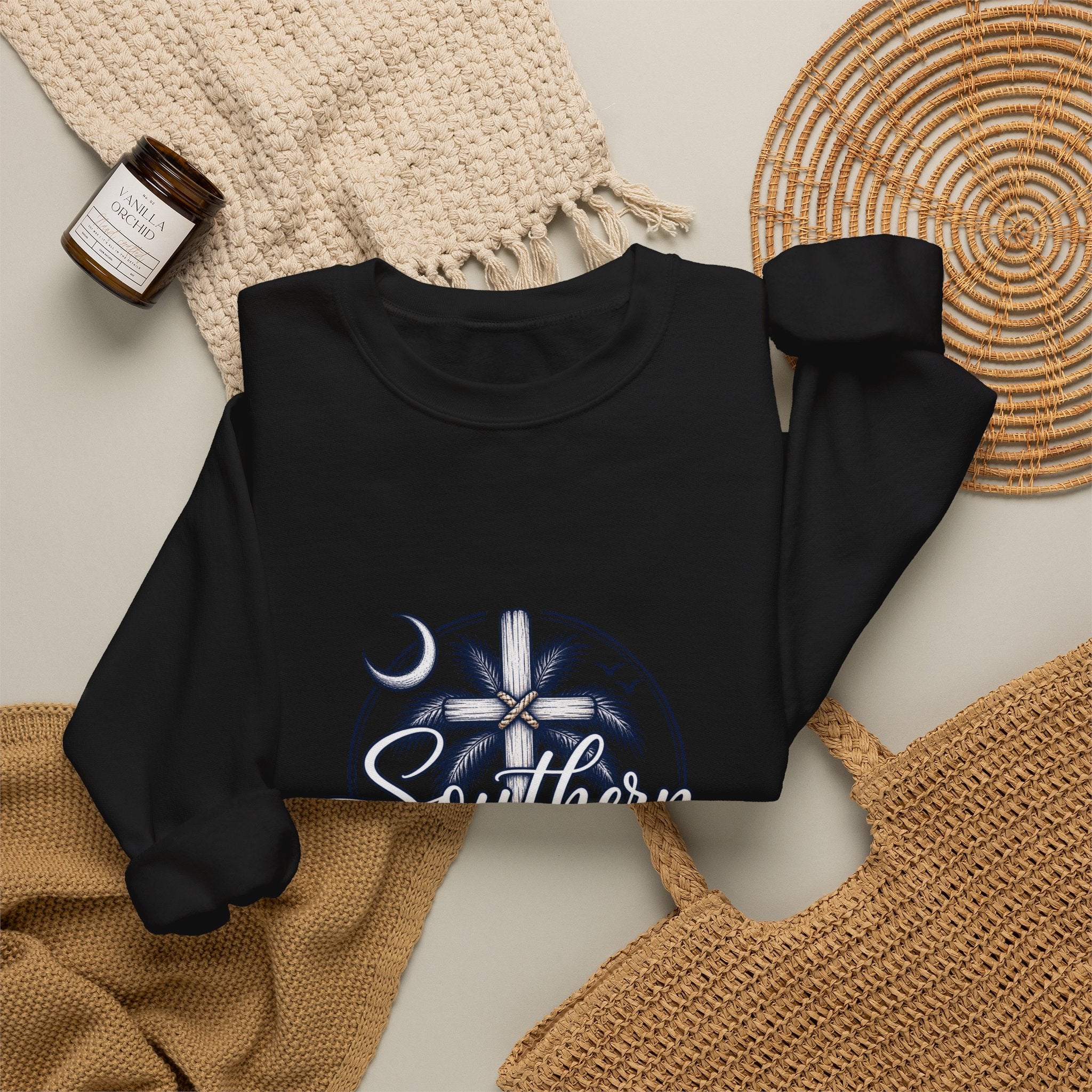 Southern Salt & Breeze Crewneck Sweatshirt — Coastal Palm Beach Vibes