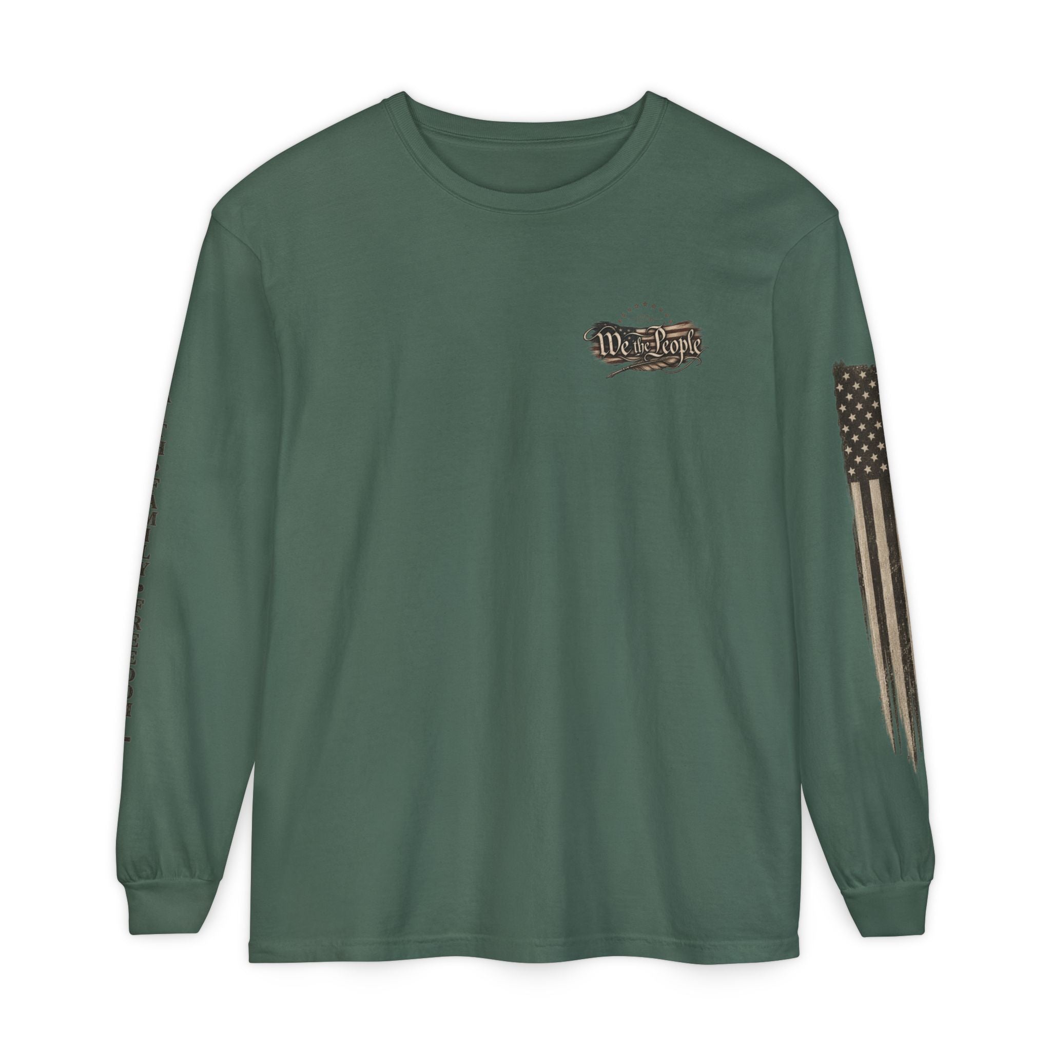 Southern Salt & Grace Flag Long Sleeve Tee