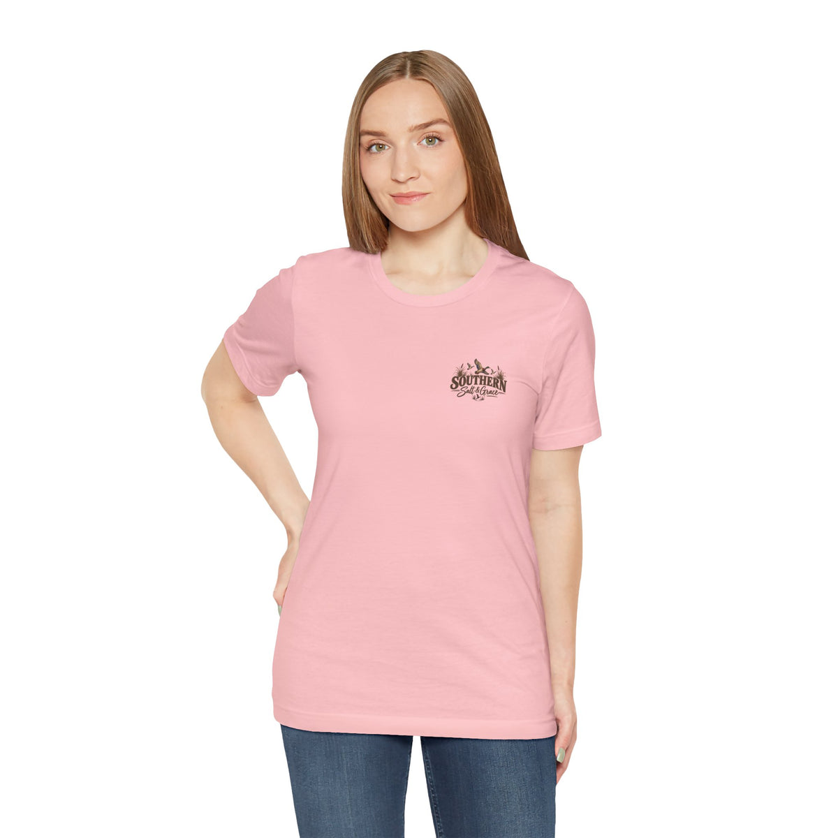 Marsh mornings yellow lab short sleeve