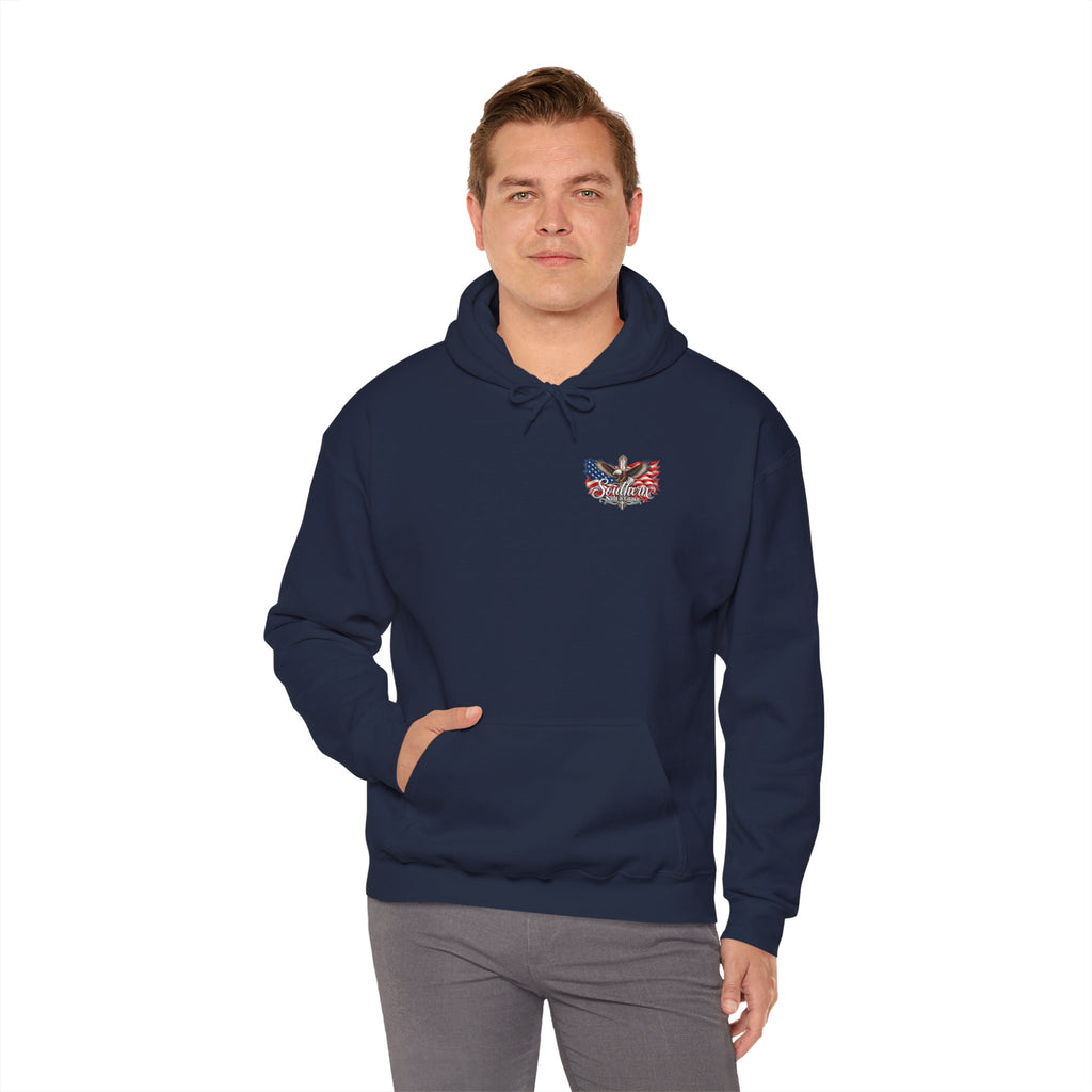 We The People 1776 Eagle Hoodie — Patriotic American Flag Hoodie