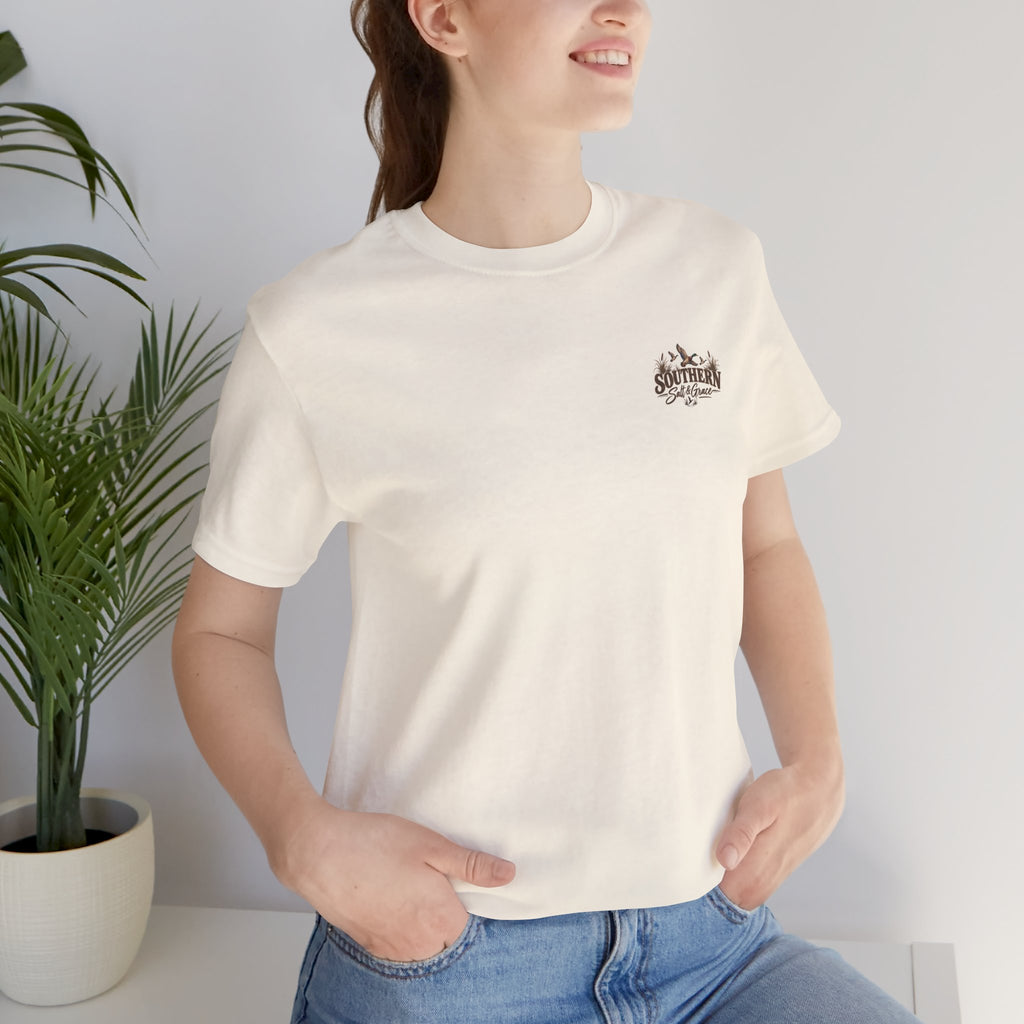 Backroads & Waterfowl Tee — Outdoor Hunting Duck Sunset Graphic T-Shirt