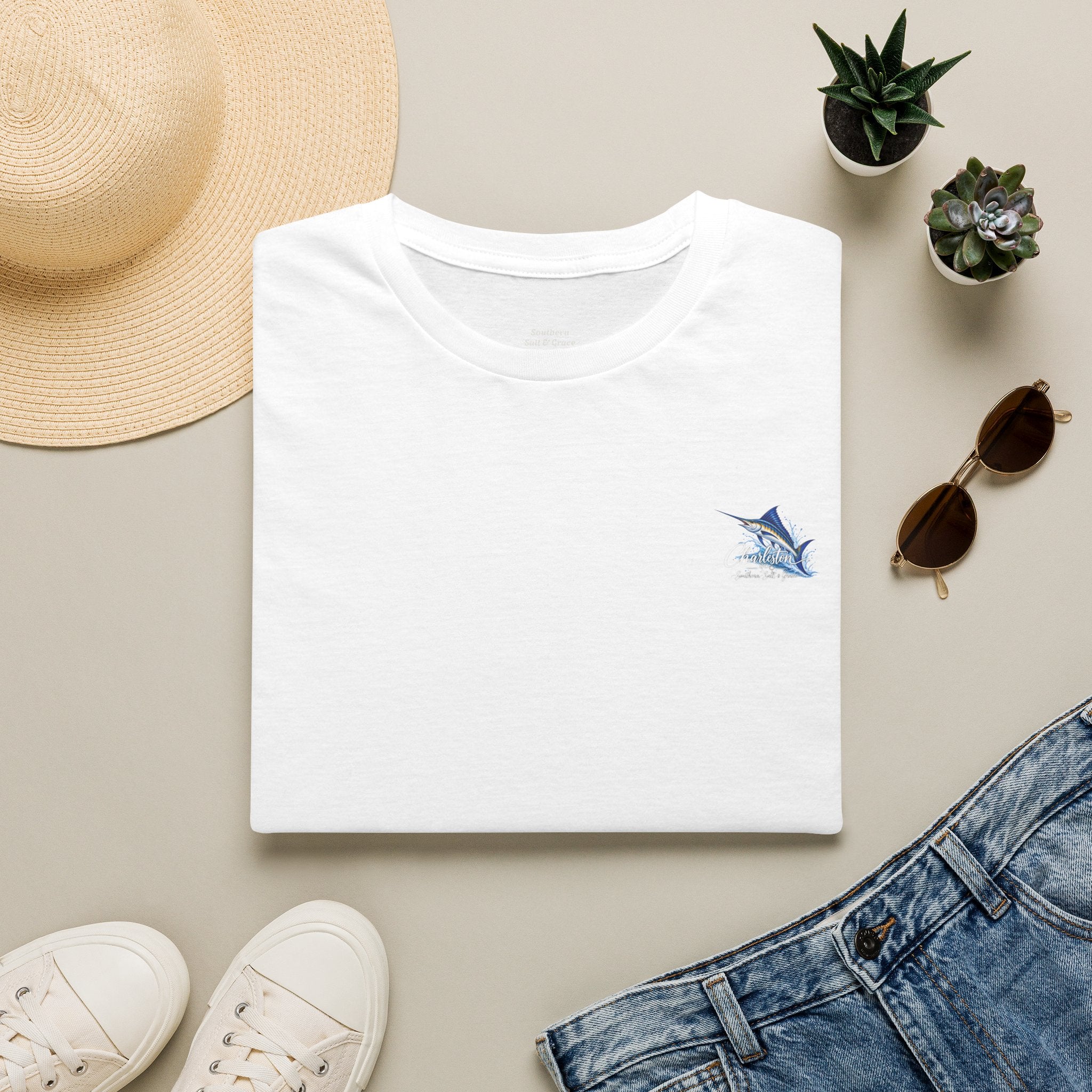 Marlin Coastal T-Shirt — Charleston Beach Vibes