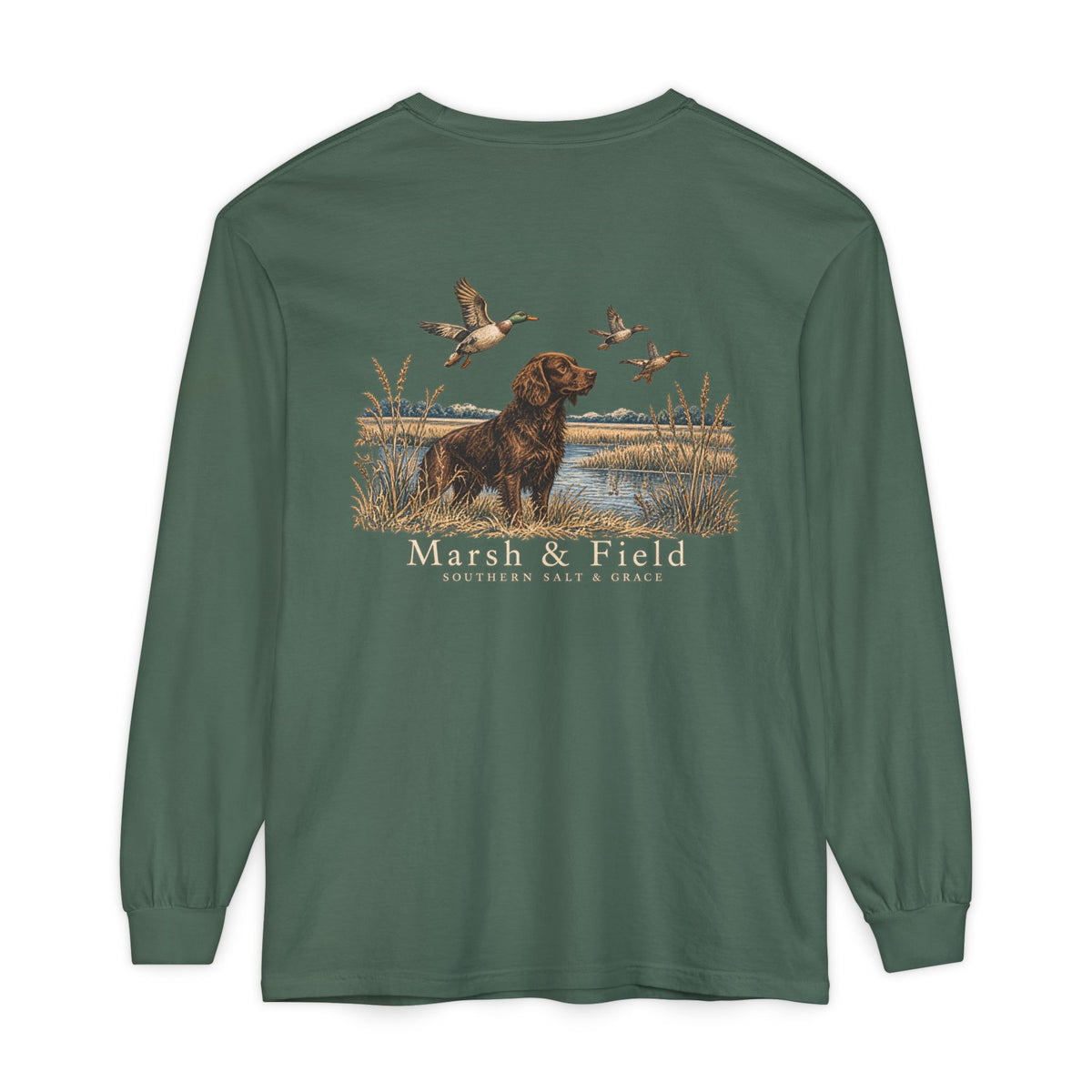 Marsh & Field Hunting Dog Long Sleeve T-Shirt