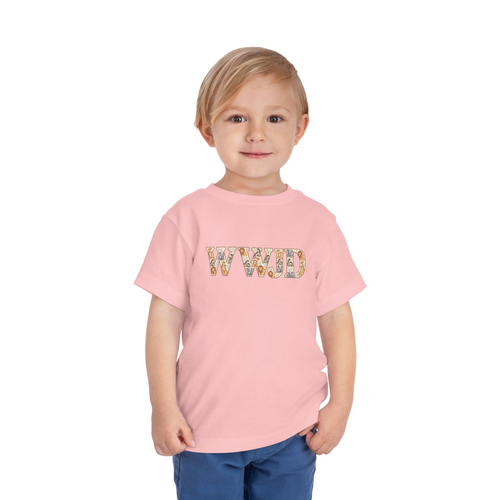 Toddler Short Sleeve Tee WWJD Noah’s Ark