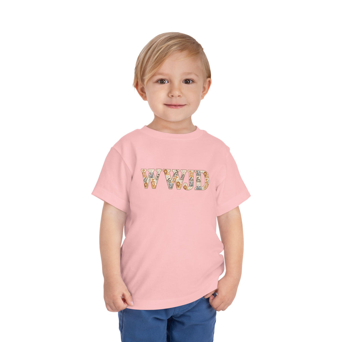 Toddler Short Sleeve Tee WWJD Noah’s Ark