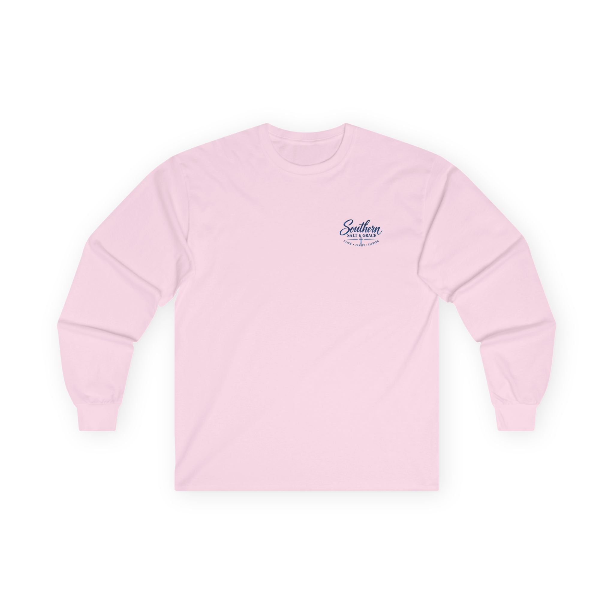Long Sleeve Tee - "Southern Salt & Grace" Beach Palmetto Design