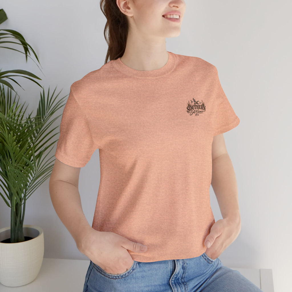 Backroads & Waterfowl Tee — Outdoor Hunting Duck Sunset Graphic T-Shirt