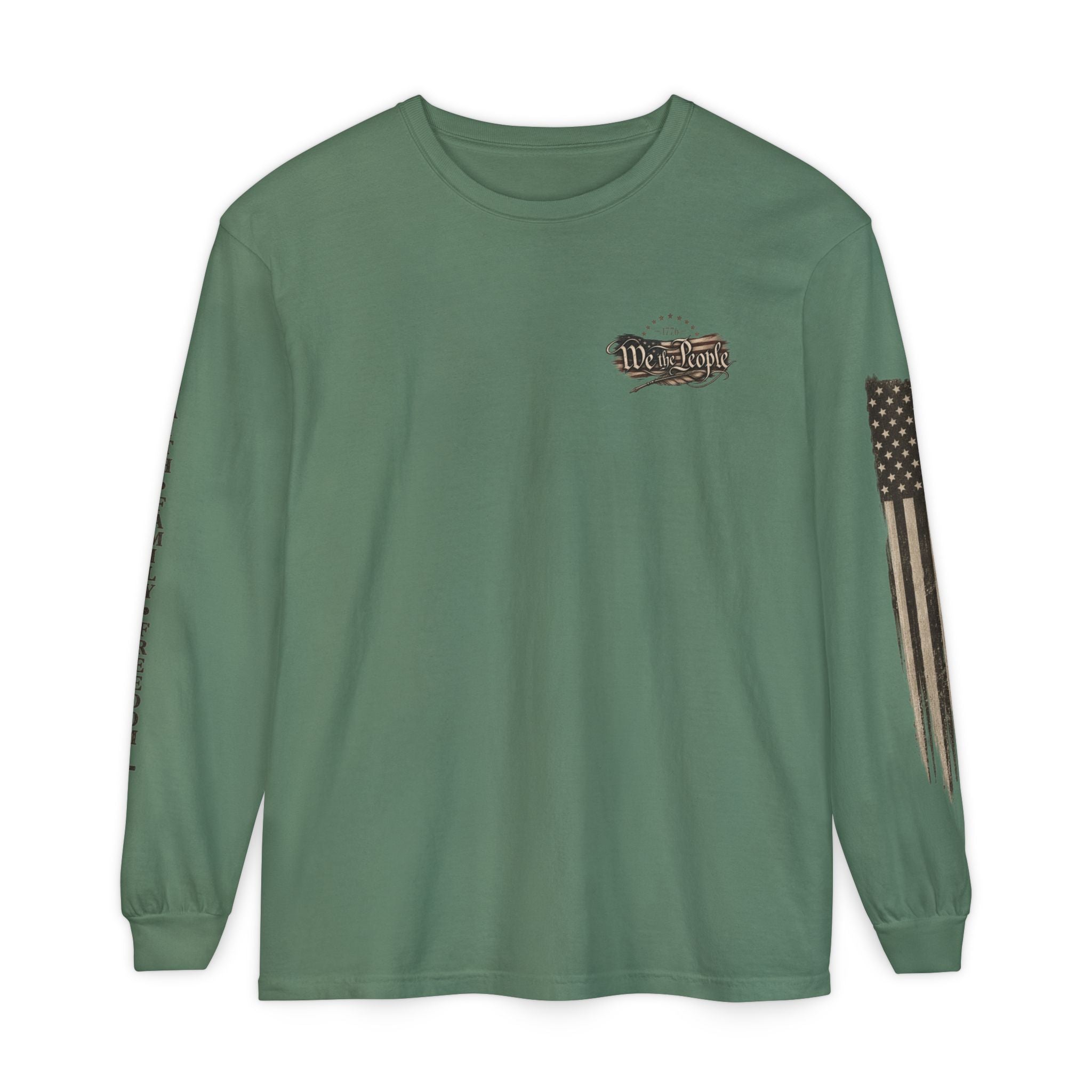Southern Salt & Grace Flag Long Sleeve Tee