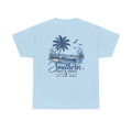 Southern Salt & Grace Beach T-Shirt — Palm Tree Coastal Tee