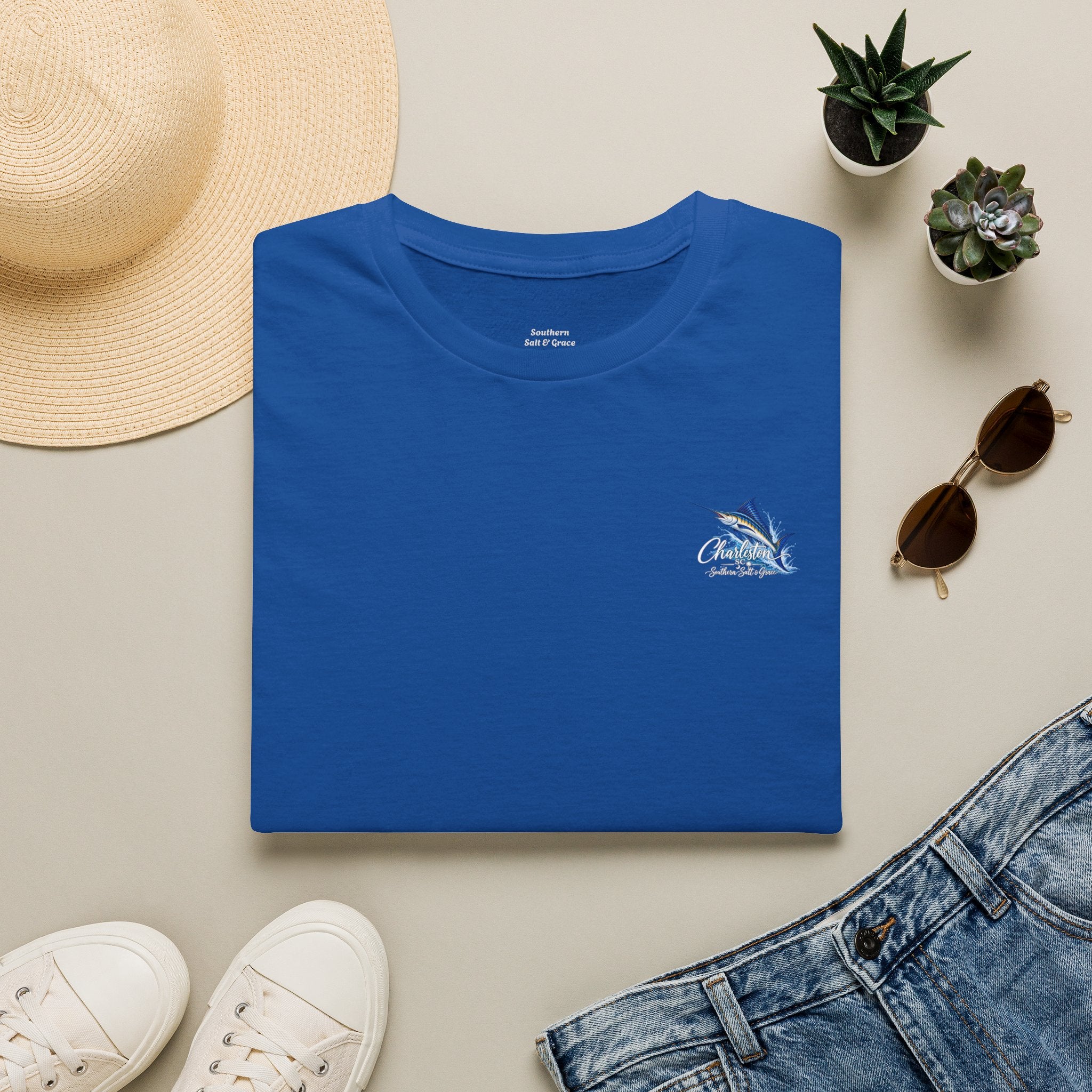 Marlin Coastal T-Shirt — Charleston Beach Vibes