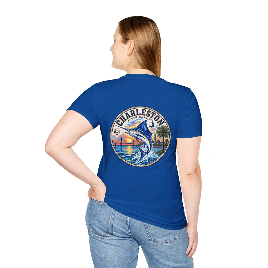 Marlin Coastal T-Shirt — Charleston Beach Vibes
