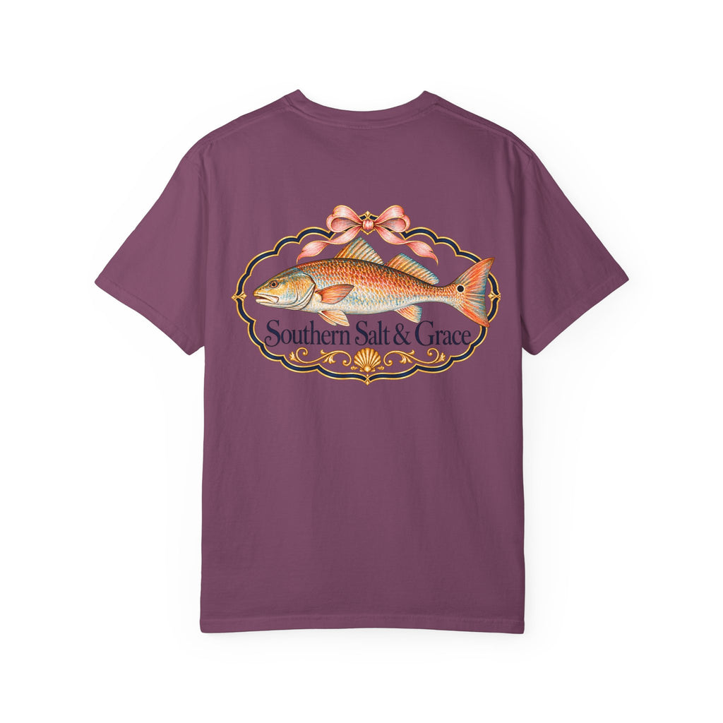 Southern Salt & Grace T-Shirt — Coastal Redfish Graphic Tee